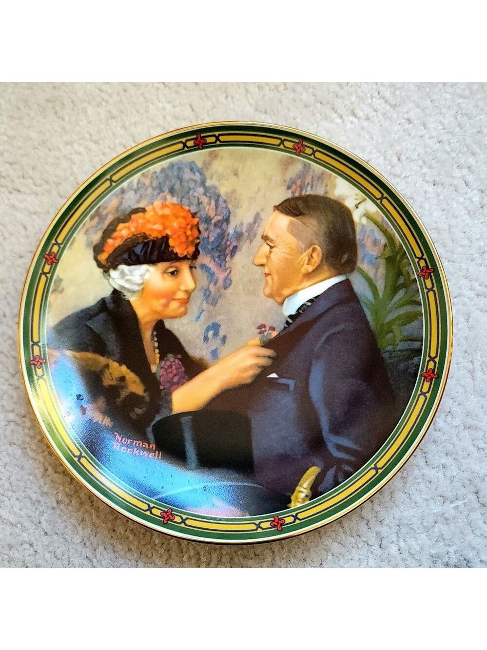 Vintage Norman Rockwell "Love's Reward" Collector Plate